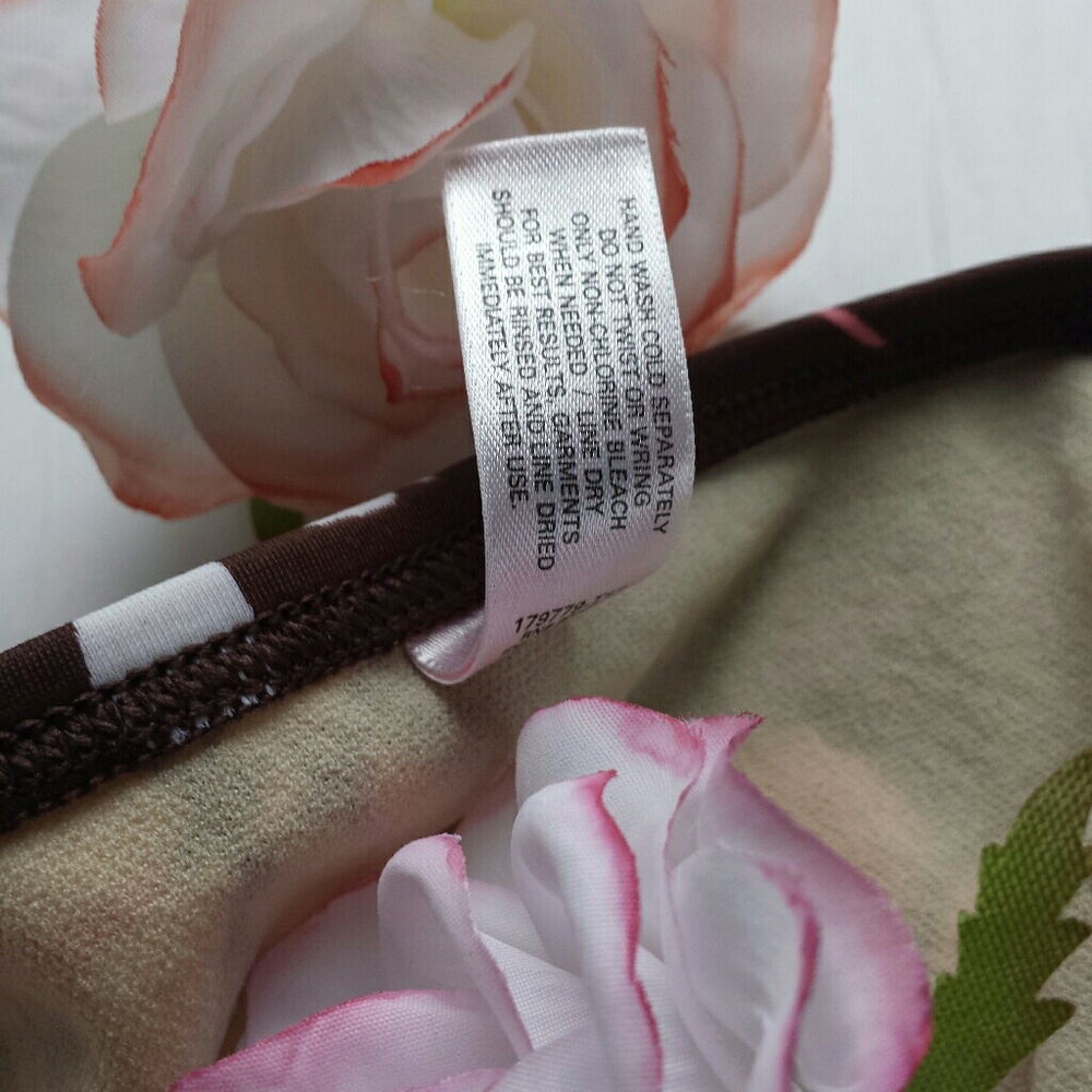 Victoria's Secret Brown Floral Print Bikini 36-A - Picture 8 of 8